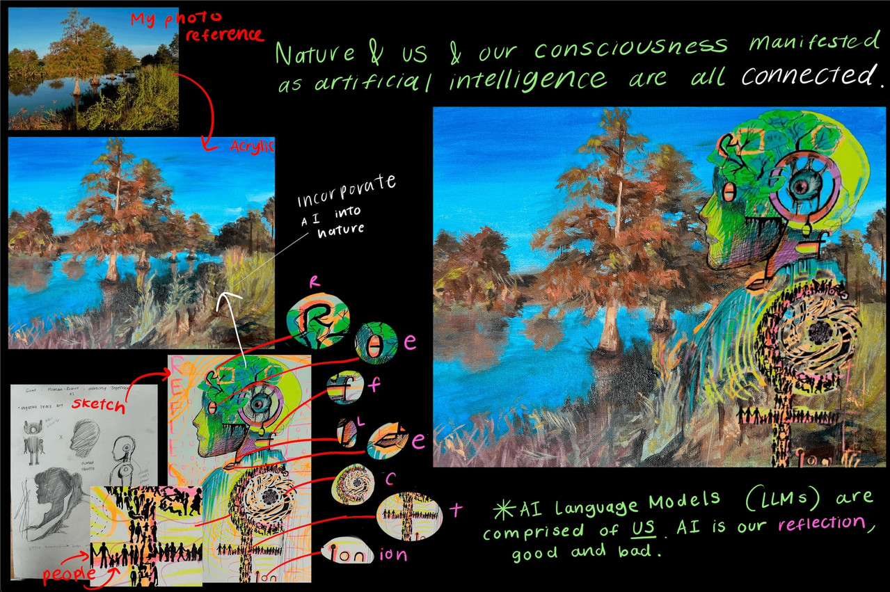 Nature's Mechanisms mixed-media artwork