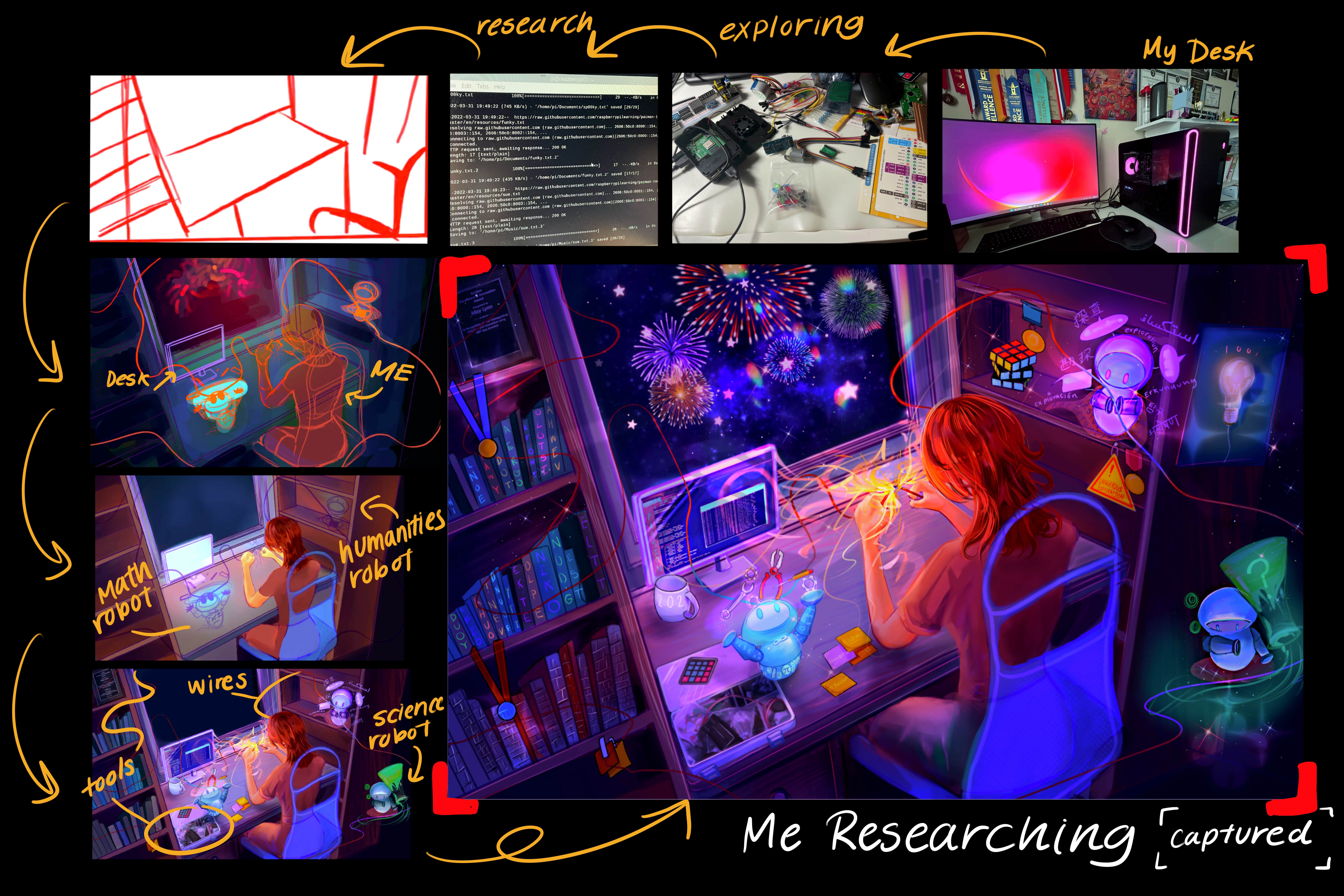 Digital Process: Researching in My Room
