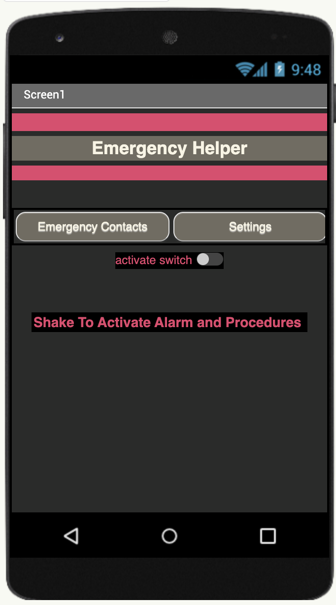 Emergency alert app